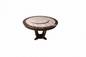 Round Dining Table with a Central Lazy Susan.