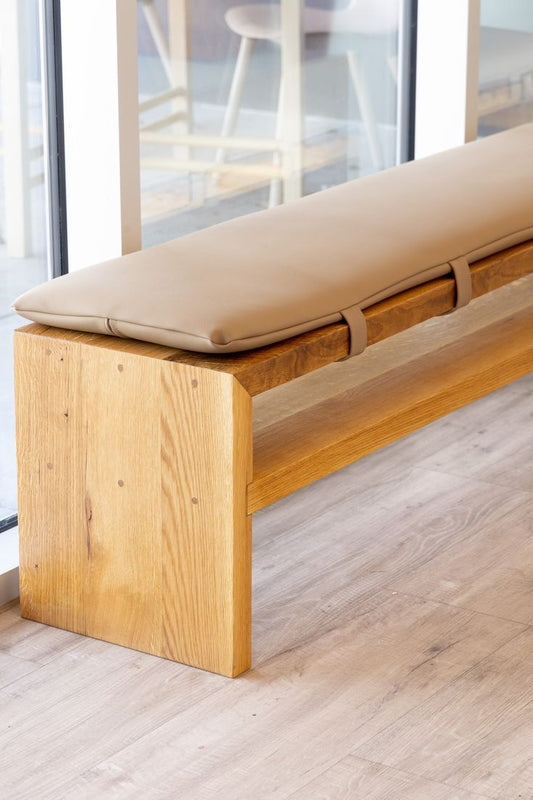 High-Quality Wooden Outdoor Bench (2-3 Seater) with Cushion