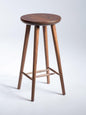 Scandinavian Walnut Bar Stool